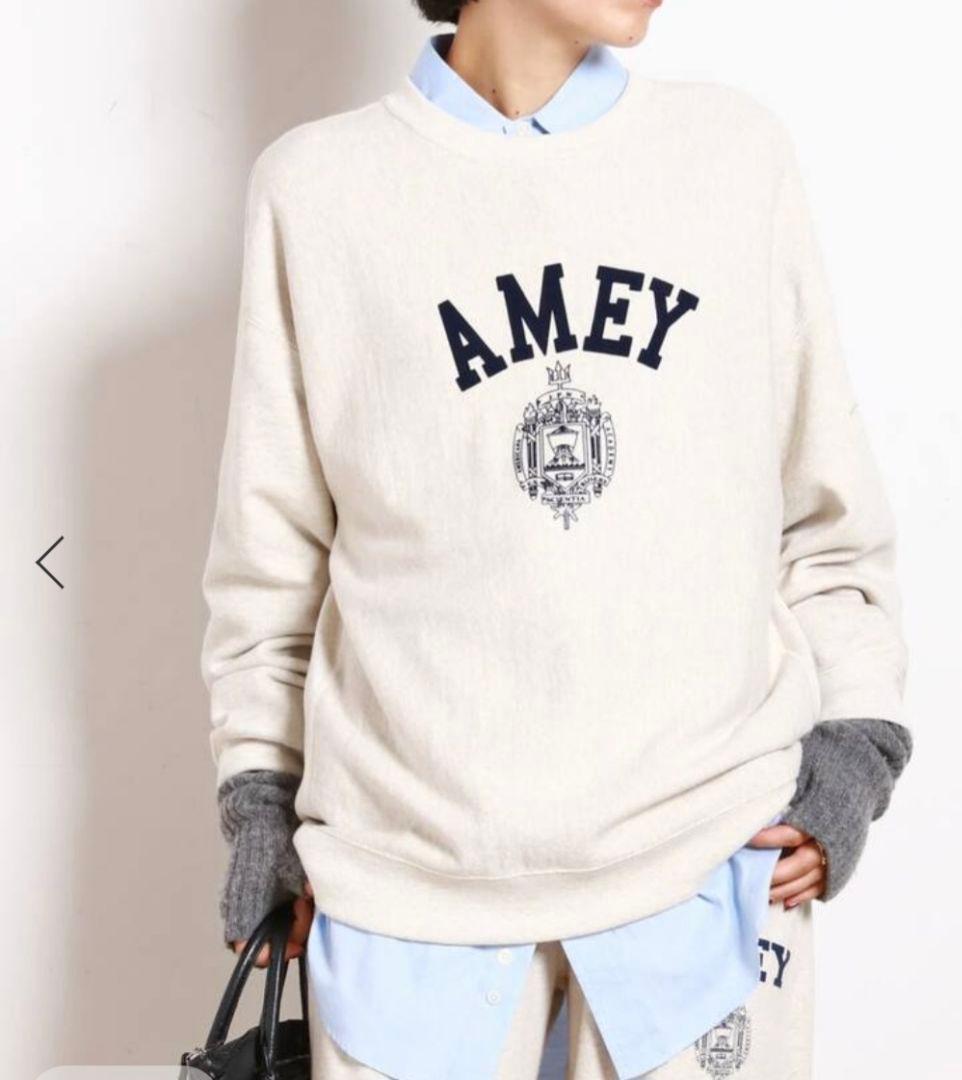 【AMERICANA】別注AMEY emblem C/N PULLOVER