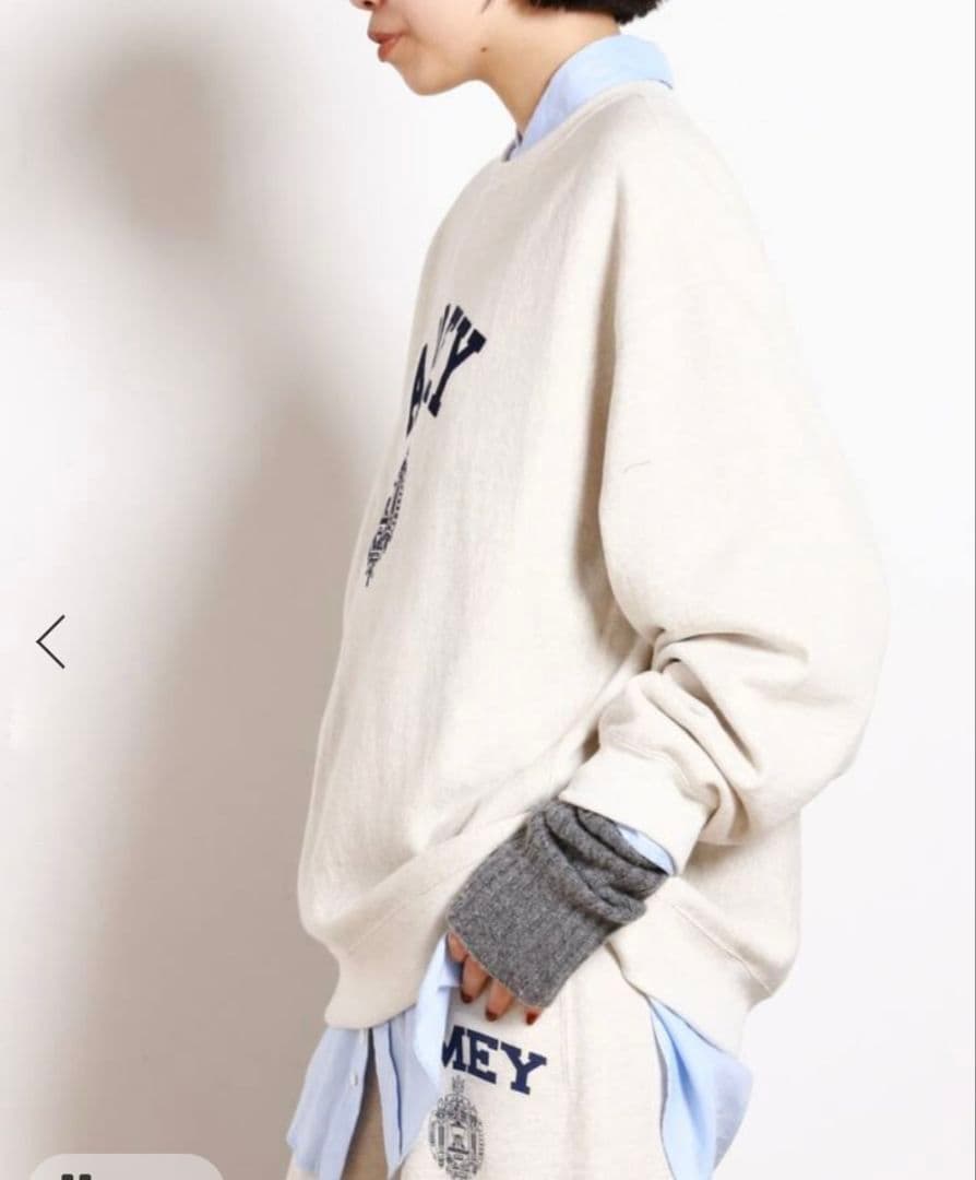 【AMERICANA】別注AMEY emblem C/N PULLOVER