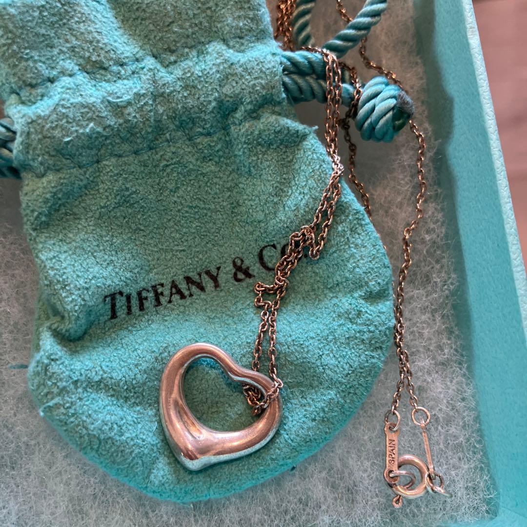 ティファニー　オープンハート　シルバー　ネックレス　正規品