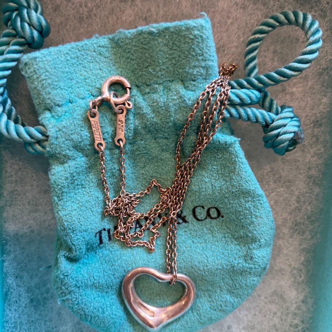 ティファニー　オープンハート　シルバー　ネックレス　正規品