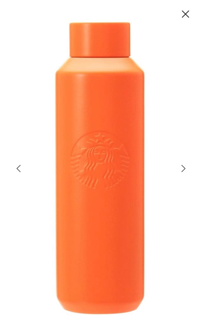 スターバックス ポーター　リサイクルステンレスボトル マットオレンジ　591ml