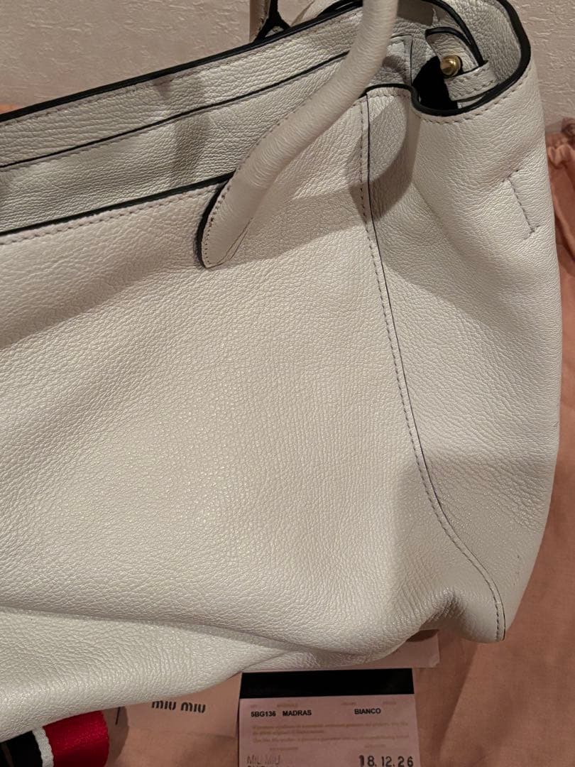 miumiu マドラス レザー 2WAY ハンドバッグ ショルダーバッグ