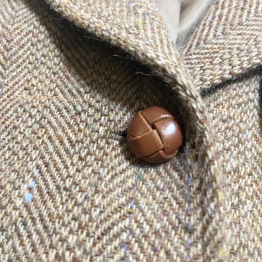 美品 ラルフローレン ヘリンボーン アルパカ テーラードジャケット ツイード L