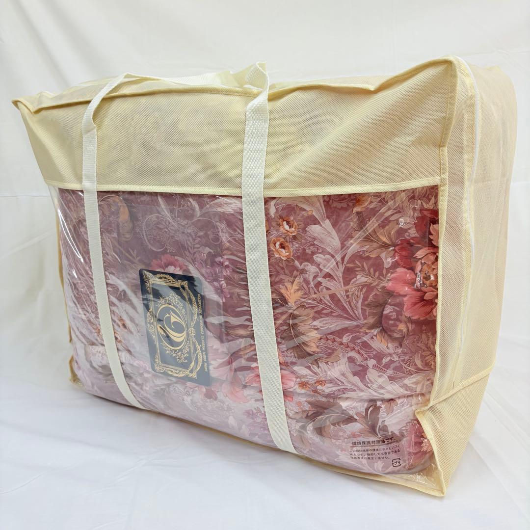 羽毛布団 シングル ポーランド ホワイトマザーグース CH92534 ピンク