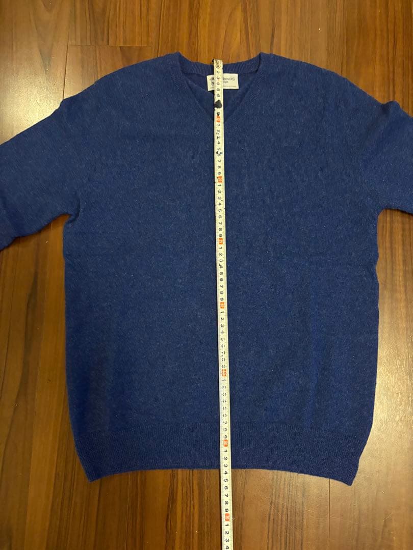 【値下げ！】Johnstons of Elgin ブルー カシミヤ セーター S