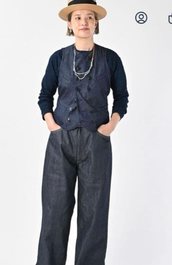 45R 45プチデニムベスト