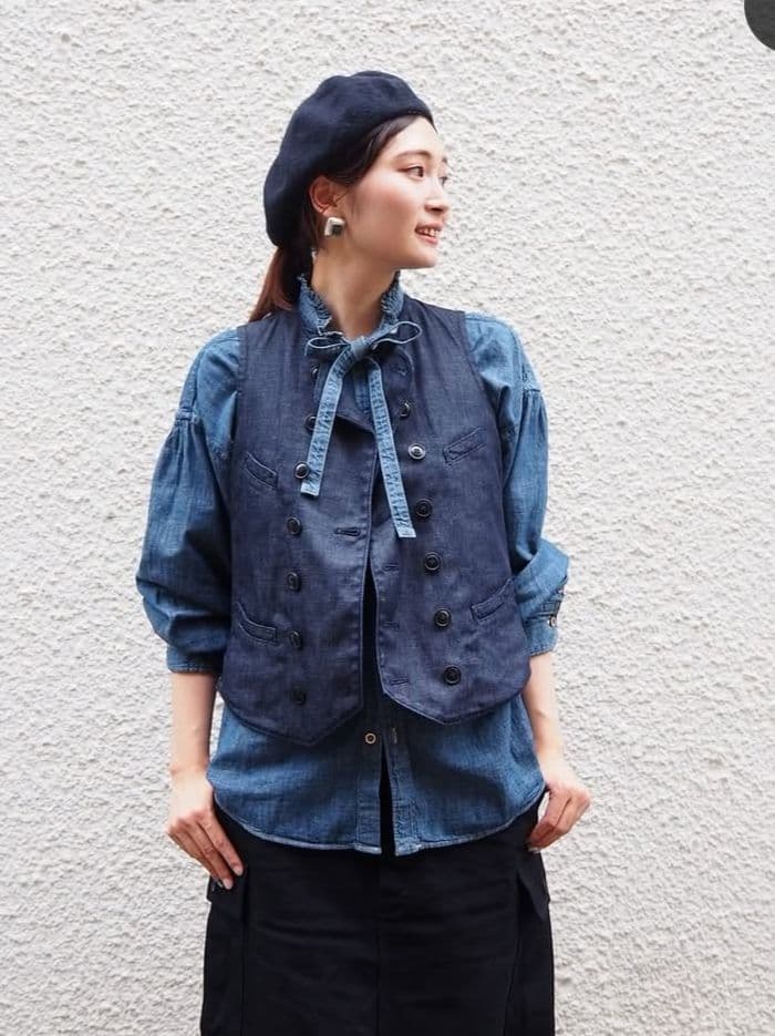 45R 45プチデニムベスト