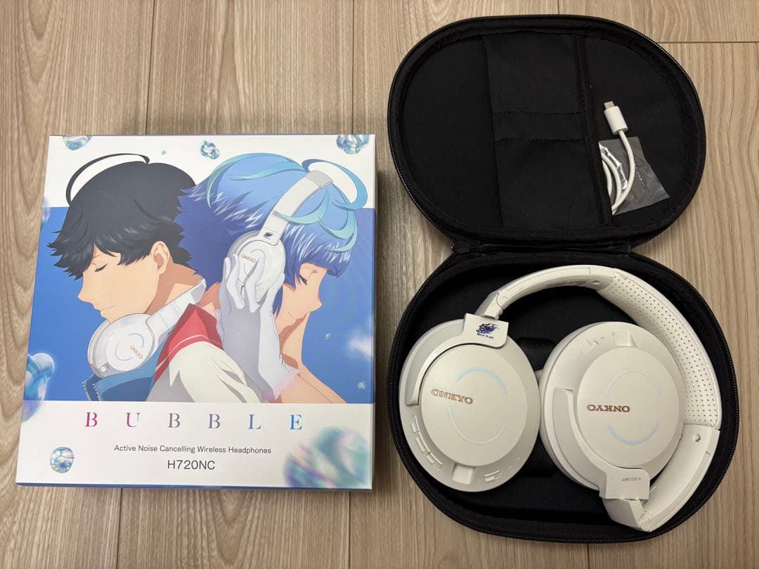 【未使用】H720NC ワイヤレスヘッドホン ホワイト　BUBBLEコラボ品