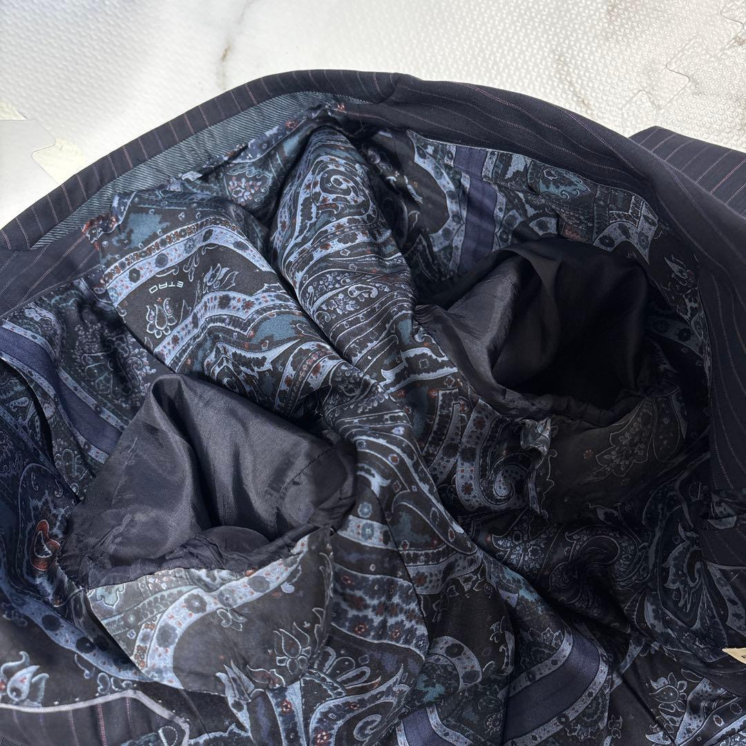 ✨大人気✨ ETRO エトロ　ペイズリー　スーツセットアップ　紺　XL