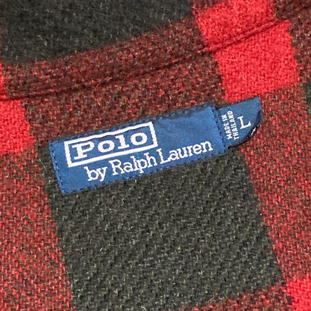 美品 ポロラルフローレン ジャケット チェック 赤 L 1670