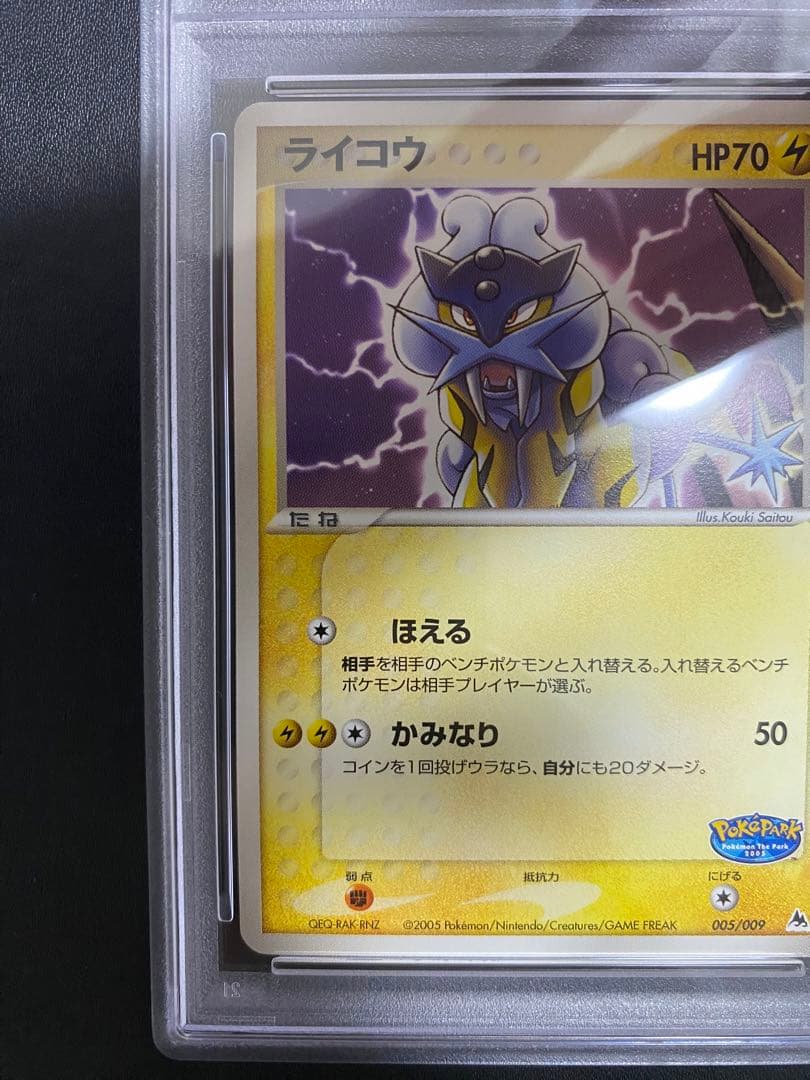 ライコウ psa10 ポケパークプレミアムファイル 005/009