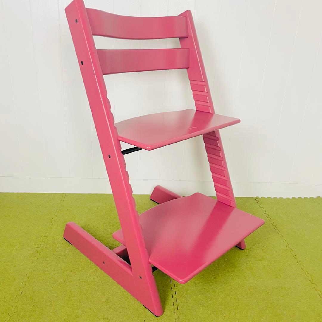【美品】STOKKE ストッケ トリップトラップ シリアル6 ヘザーピンク