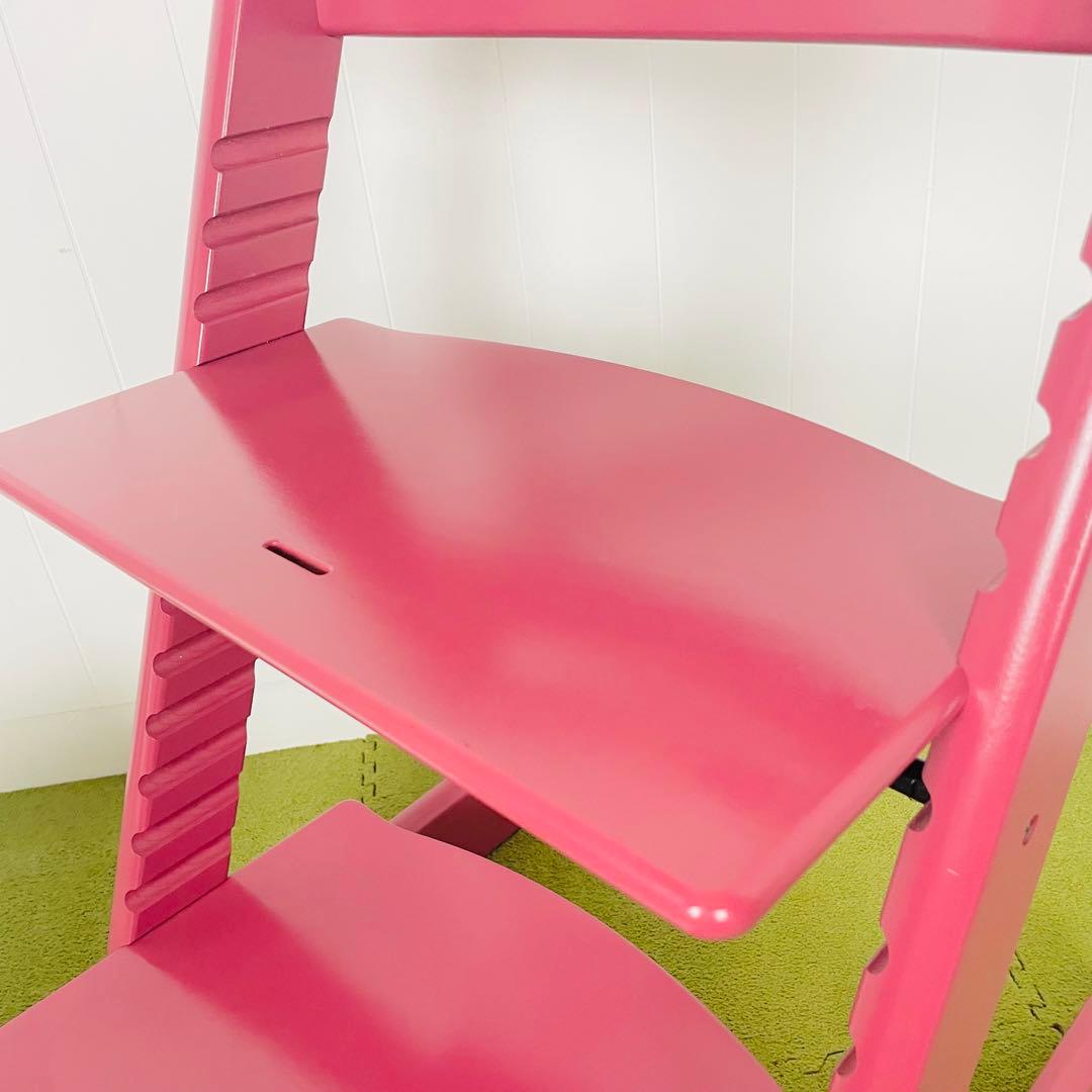 【美品】STOKKE ストッケ トリップトラップ シリアル6 ヘザーピンク