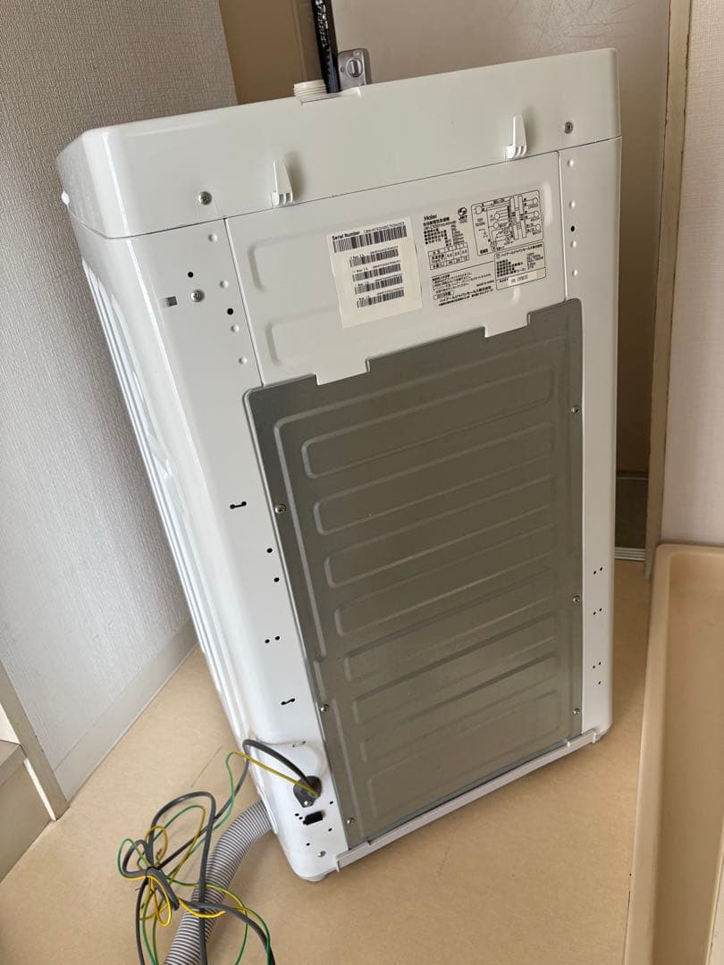 【美品】Haier 全自動洗濯機 ホワイト5.5kg