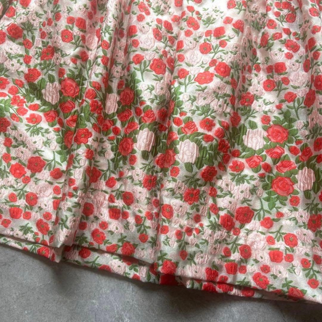 限界値下げ　POPPY flower jacquard dress フラワー