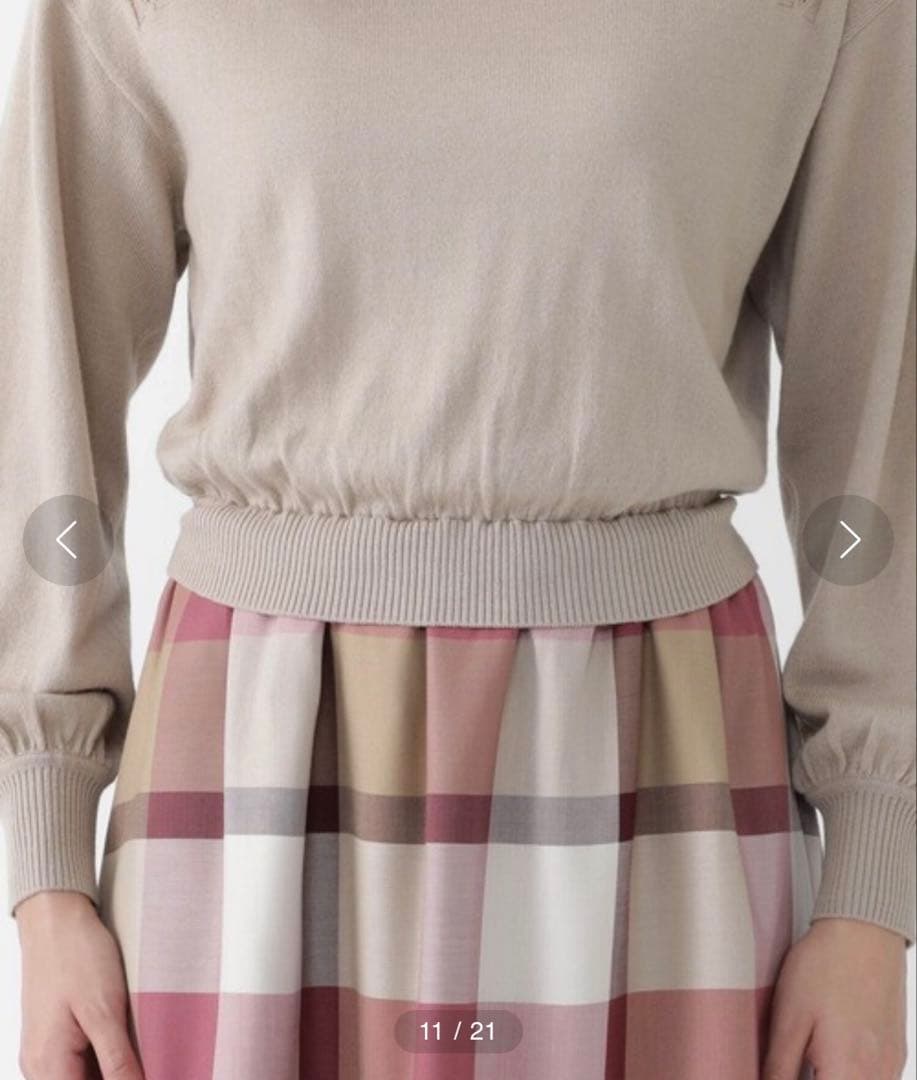 ブルーレーベルクレストブリッジ ニットドッキングワンピース 36