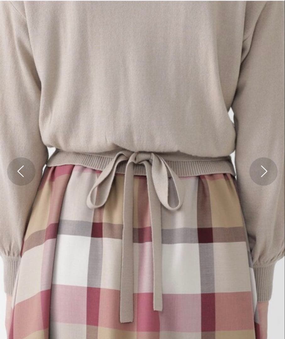 ブルーレーベルクレストブリッジ ニットドッキングワンピース 36