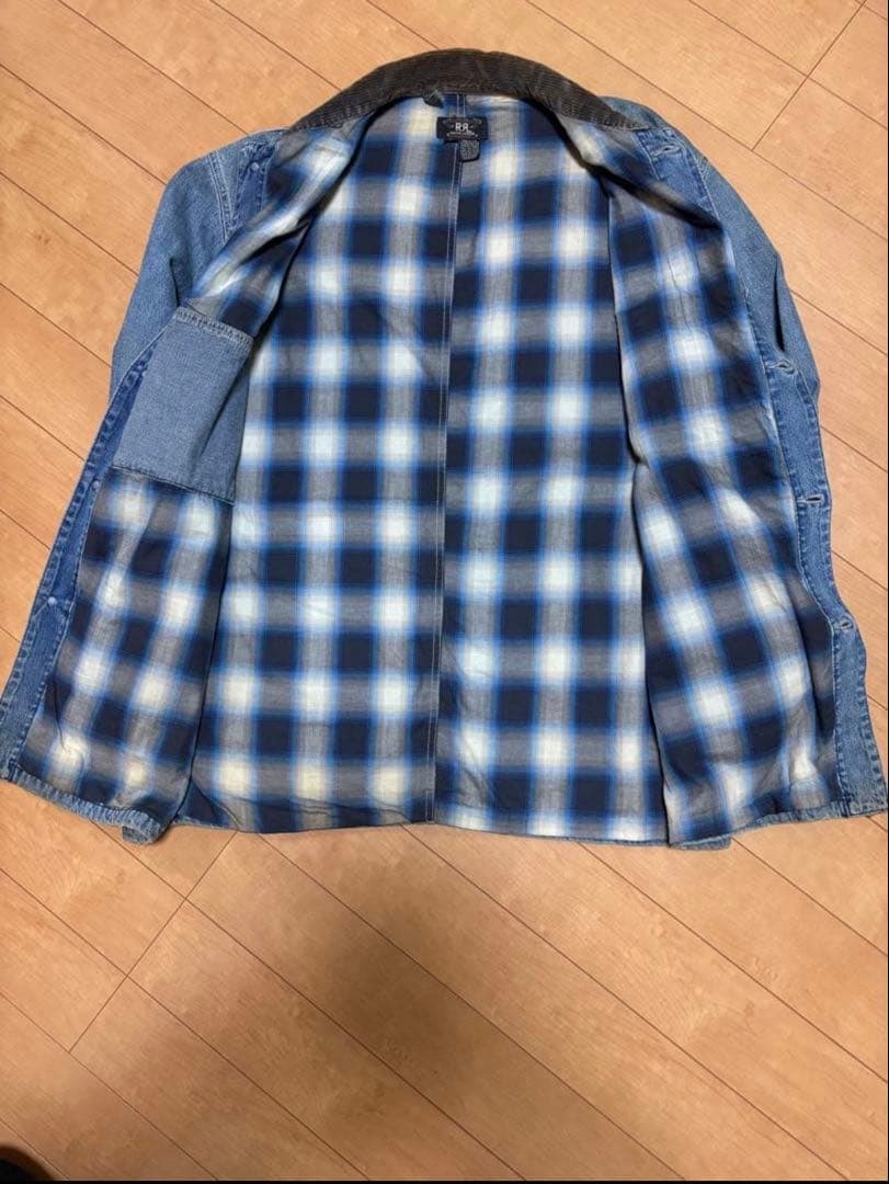 RRLダブルアールエル 90's USA製　三ツ星タグ　デニムカバーオール　L