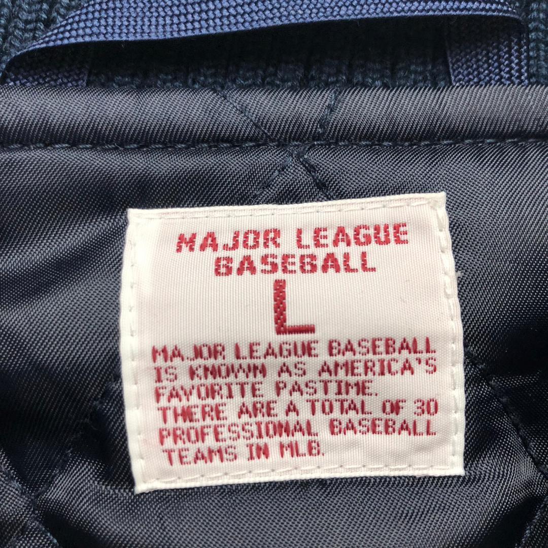 UNIQLO 00s ヤンキース コラボ ウールスタジャン 牛革レザー切替 刺繍