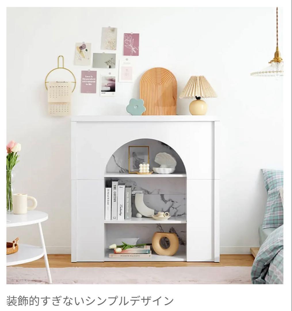 【LOWYA】大理石風マントルピース 韓国インテリア