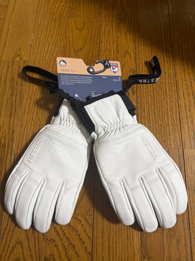 ヘストラ　手袋　Hestra Alpine Pro グローブ 8号 ホワイト