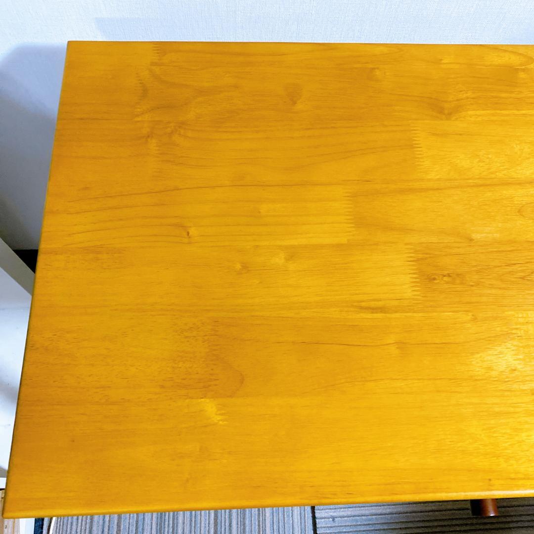 北欧 デスク 木製 天然木 スリムデスク 引き出し付 ナチュラルテイスト