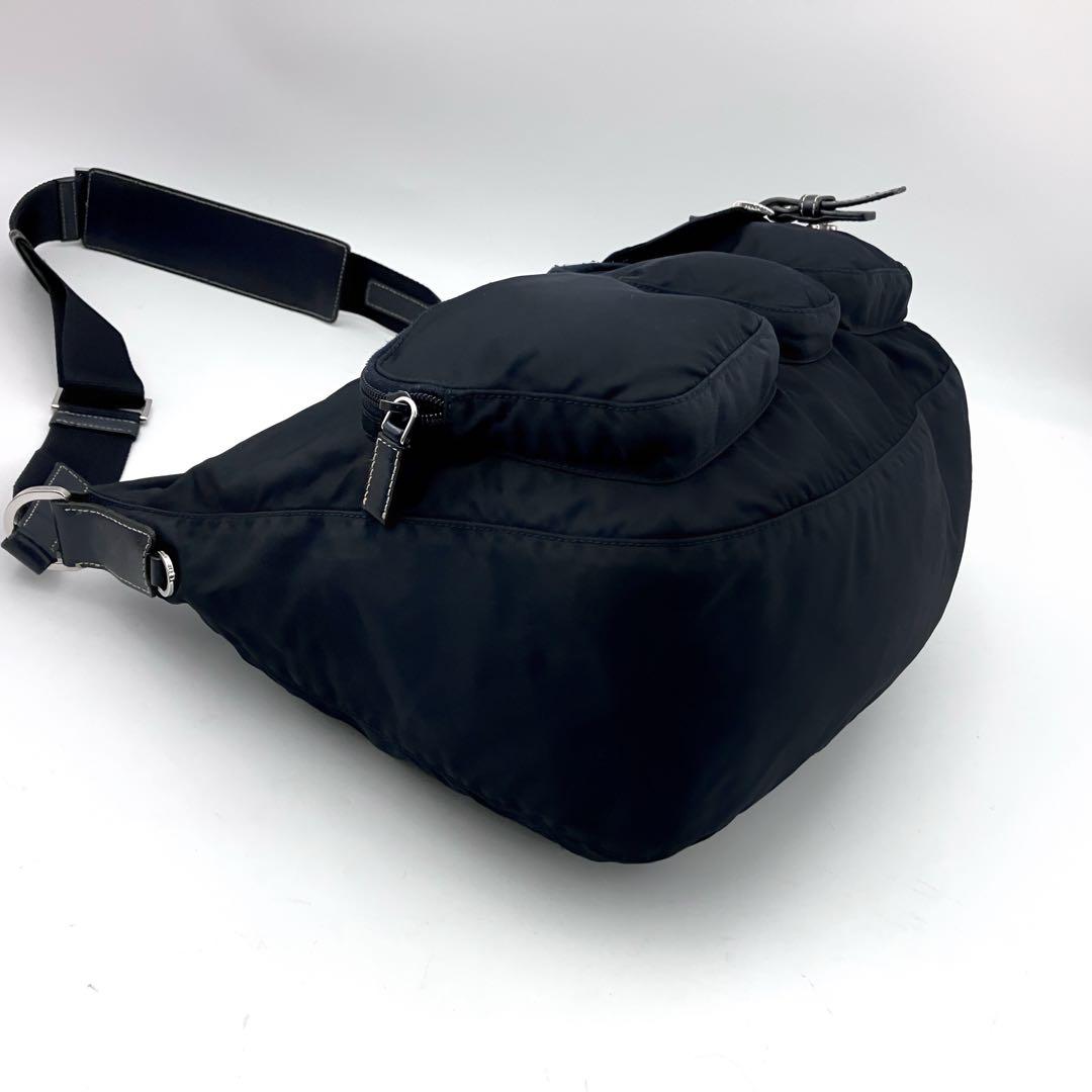 プラダ 3296 ナイロン テスート ショルダーバッグ 三角ロゴ ●BT0523