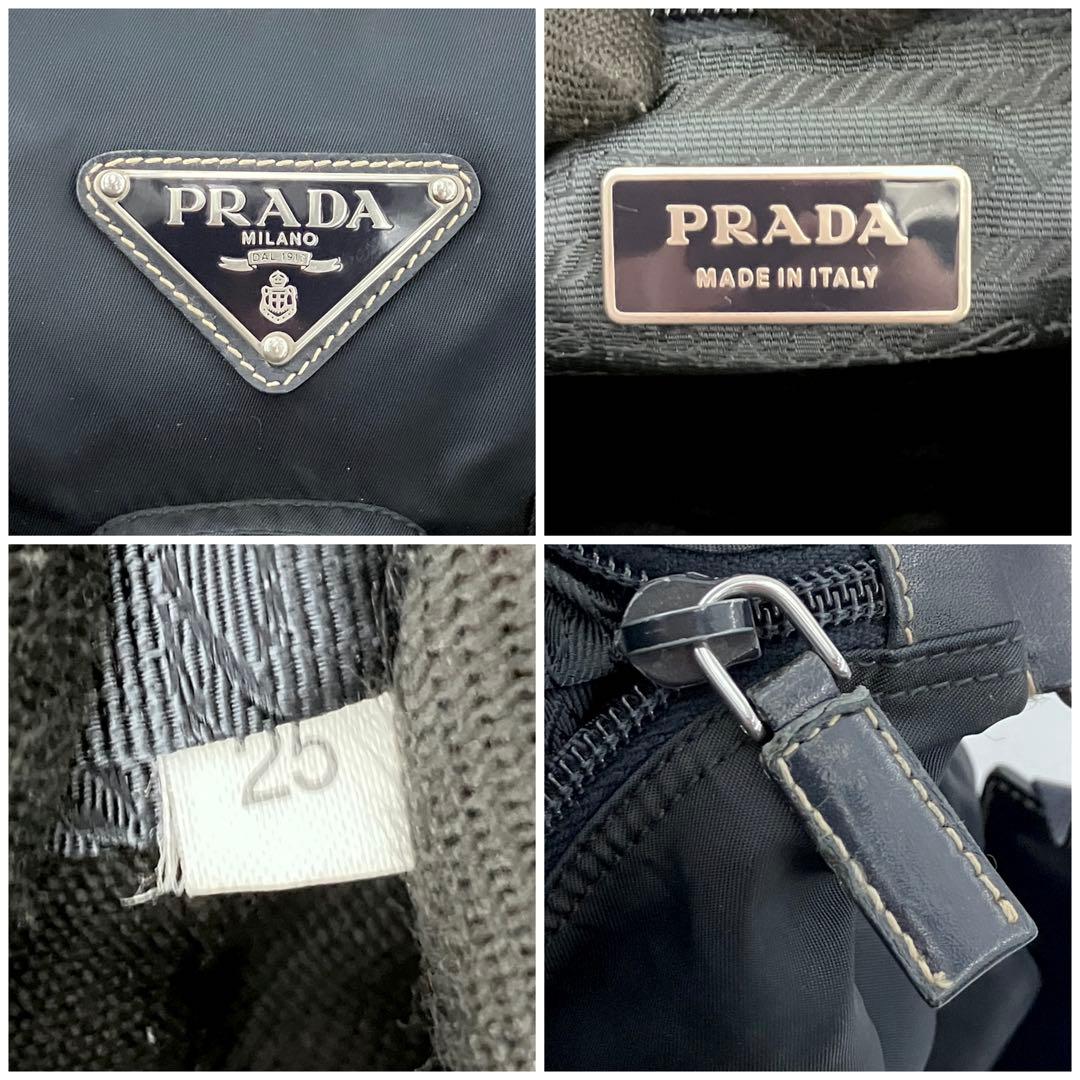 プラダ 3296 ナイロン テスート ショルダーバッグ 三角ロゴ ●BT0523