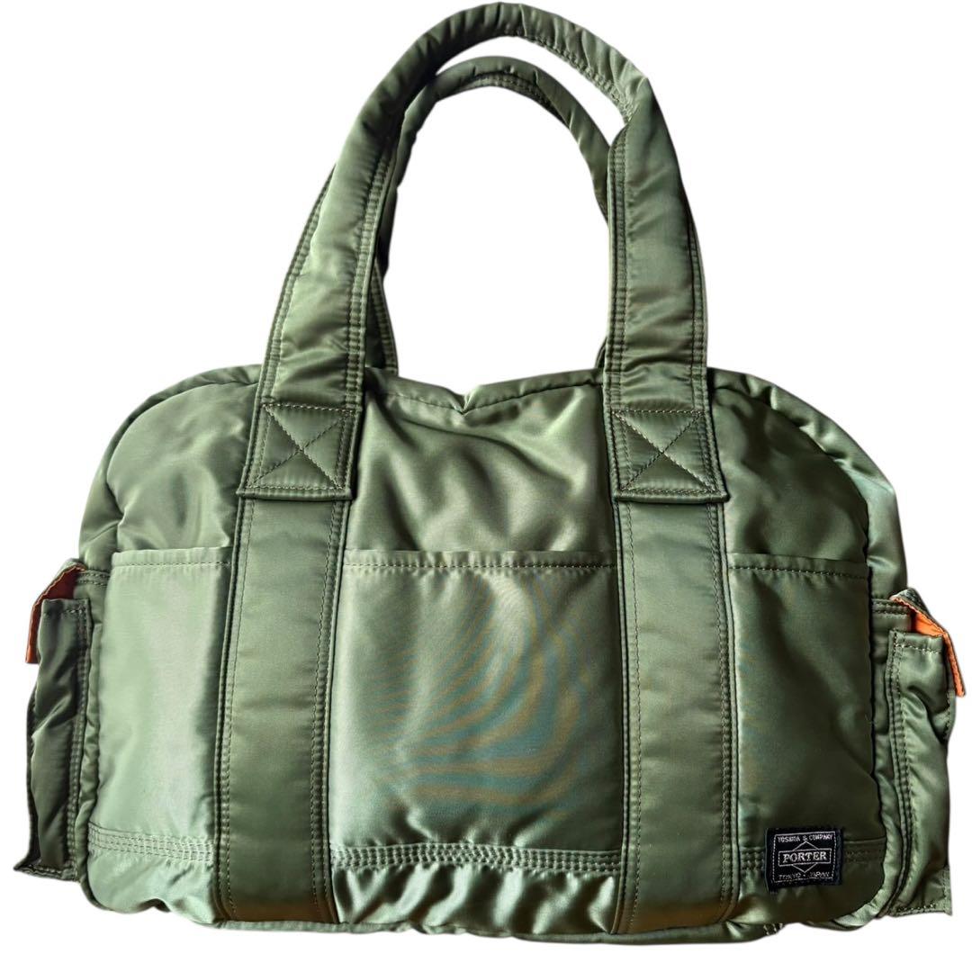 最終出品 PORTER TANKER セージグリーン ダッフルバッグ メンズ