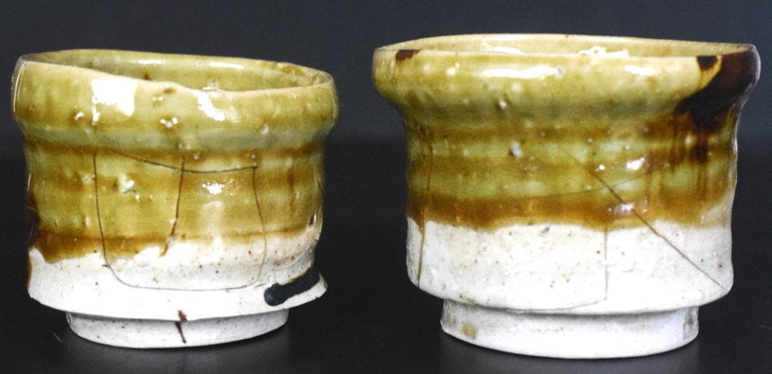 G*i様 常滑焼の巨匠 鯉江良二作 本物保障　ぐい飲み ２客 2503031