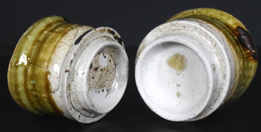 G*i様 常滑焼の巨匠 鯉江良二作 本物保障　ぐい飲み ２客 2503031