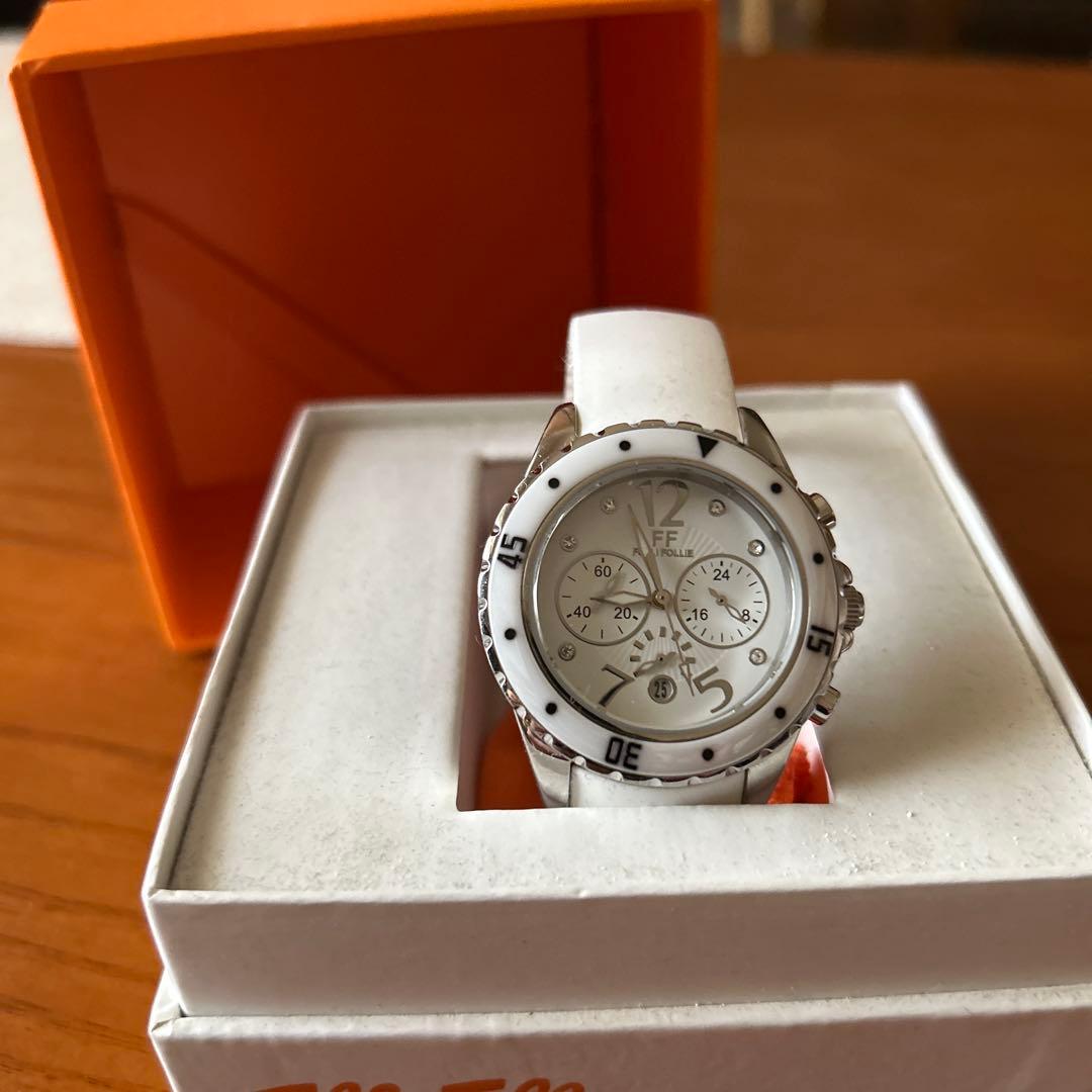 Folli Follie ホワイト クロノグラフ 時計
