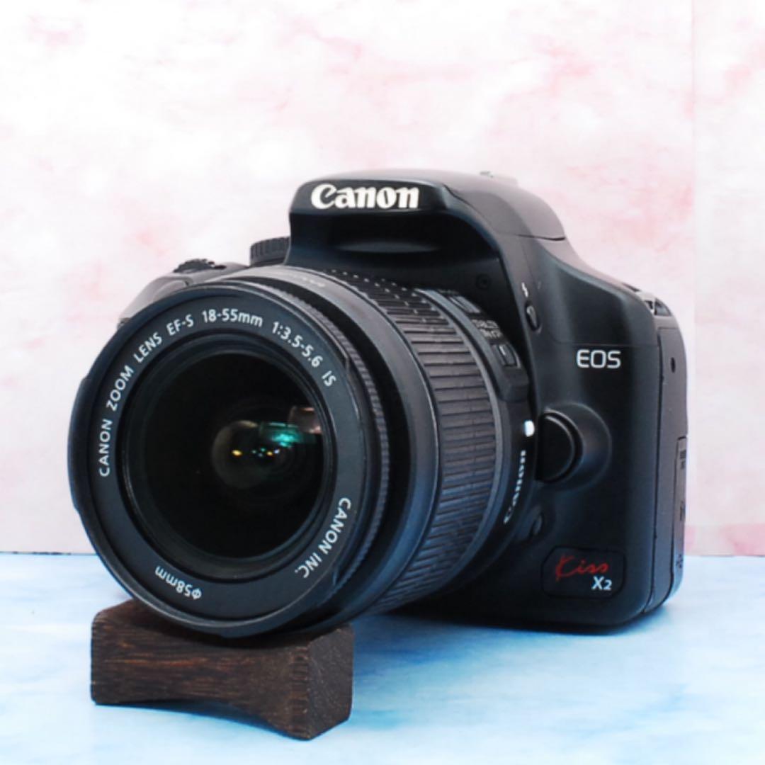 Canon Kiss X2✨手ぶれ補正✨一眼レフカメラ✨美品＆ショット数少✨