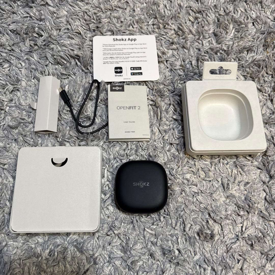 Shokz OPENFIT 2 ワイヤレスイヤホン 黒