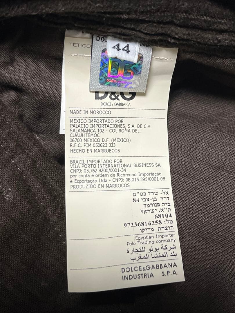 ゆき⭐︎ドルチェ＆ガッパーナ コーデュロイパンツ 44/ D&G