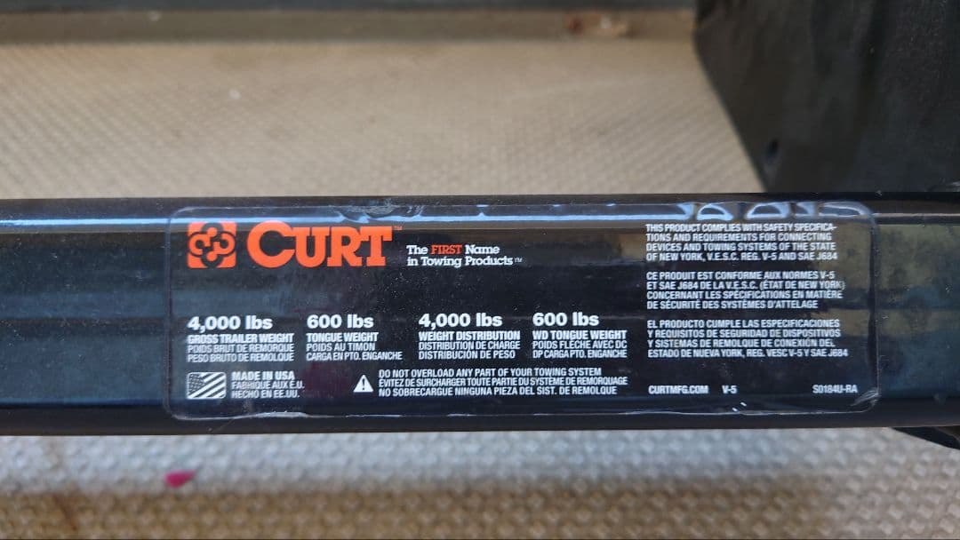 CURT トレーラー用ヒッチ RAV4用 RAV4 ヒッチメンバー