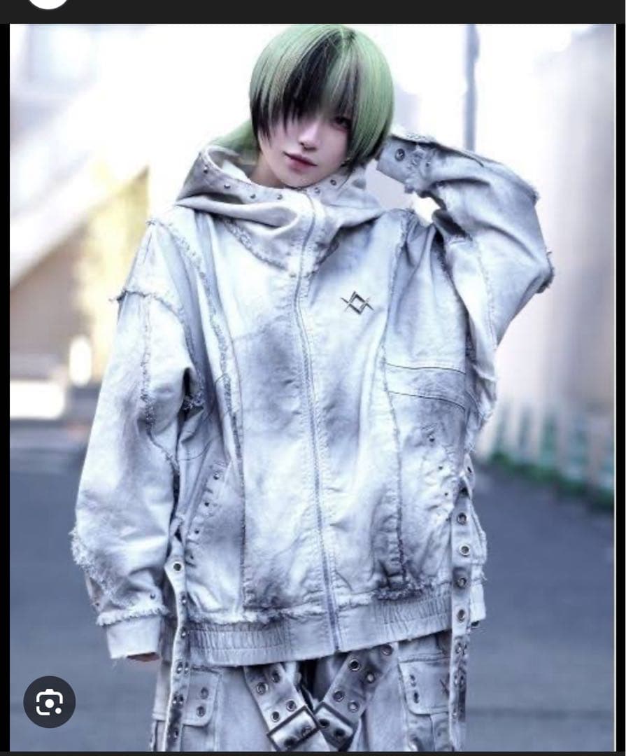 REFLEM デニムハイネックブルゾン　ホワイト