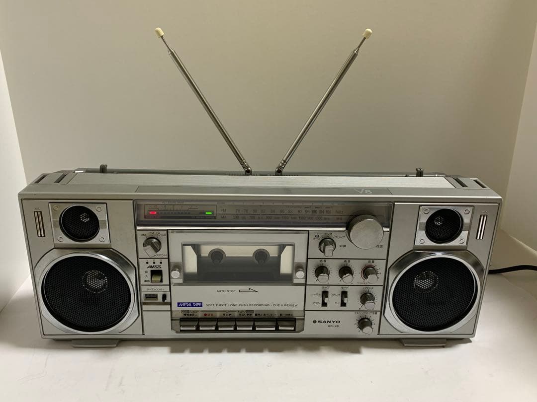 SANYO MR-V8 希少ラジカセ カセットレコーダー昭和レトロ