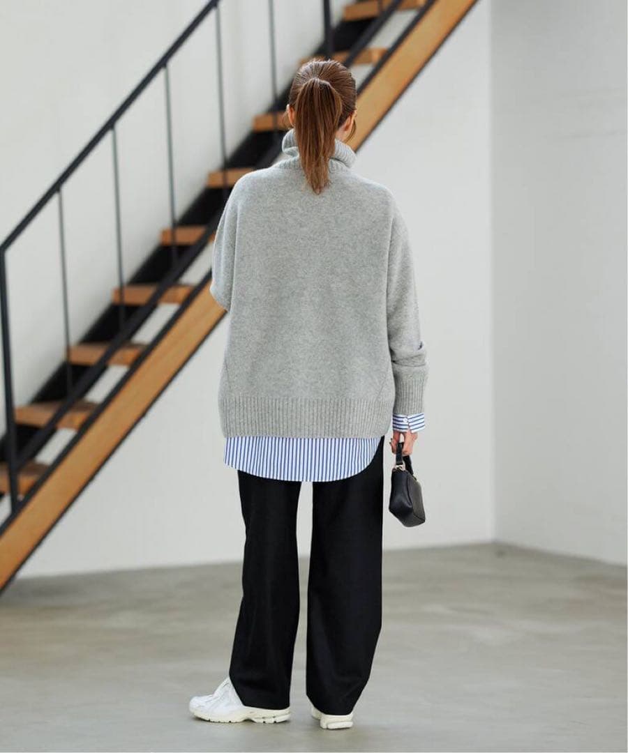 美品　FRAMeWORK ウォッシャブルサキソニーイージーパンツ