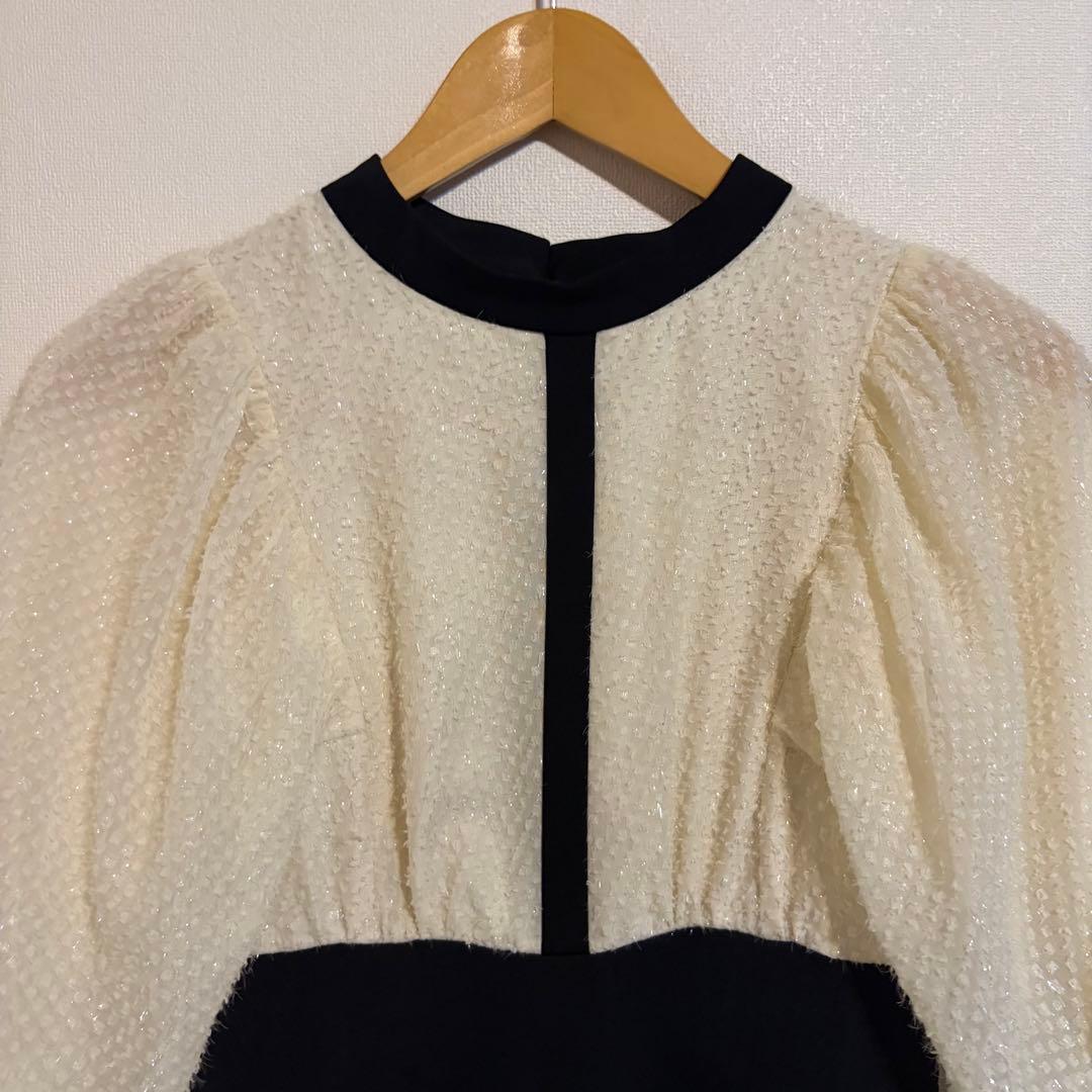 Audrey and John Wad ラメジャガード×サテンマーメイドドレス