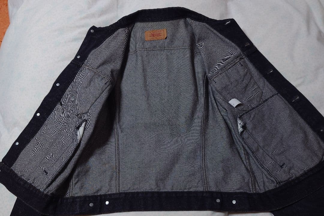 極美品　80s USA製 先染めブラック　リーバイス　70506 44R