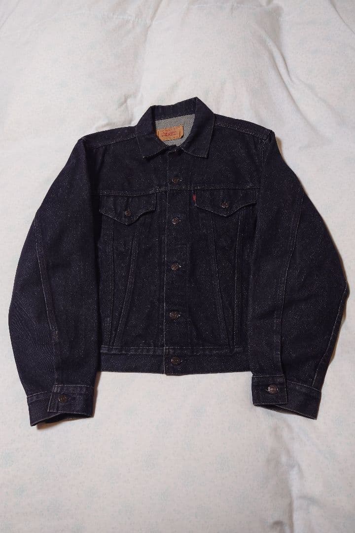極美品　80s USA製 先染めブラック　リーバイス　70506 44R