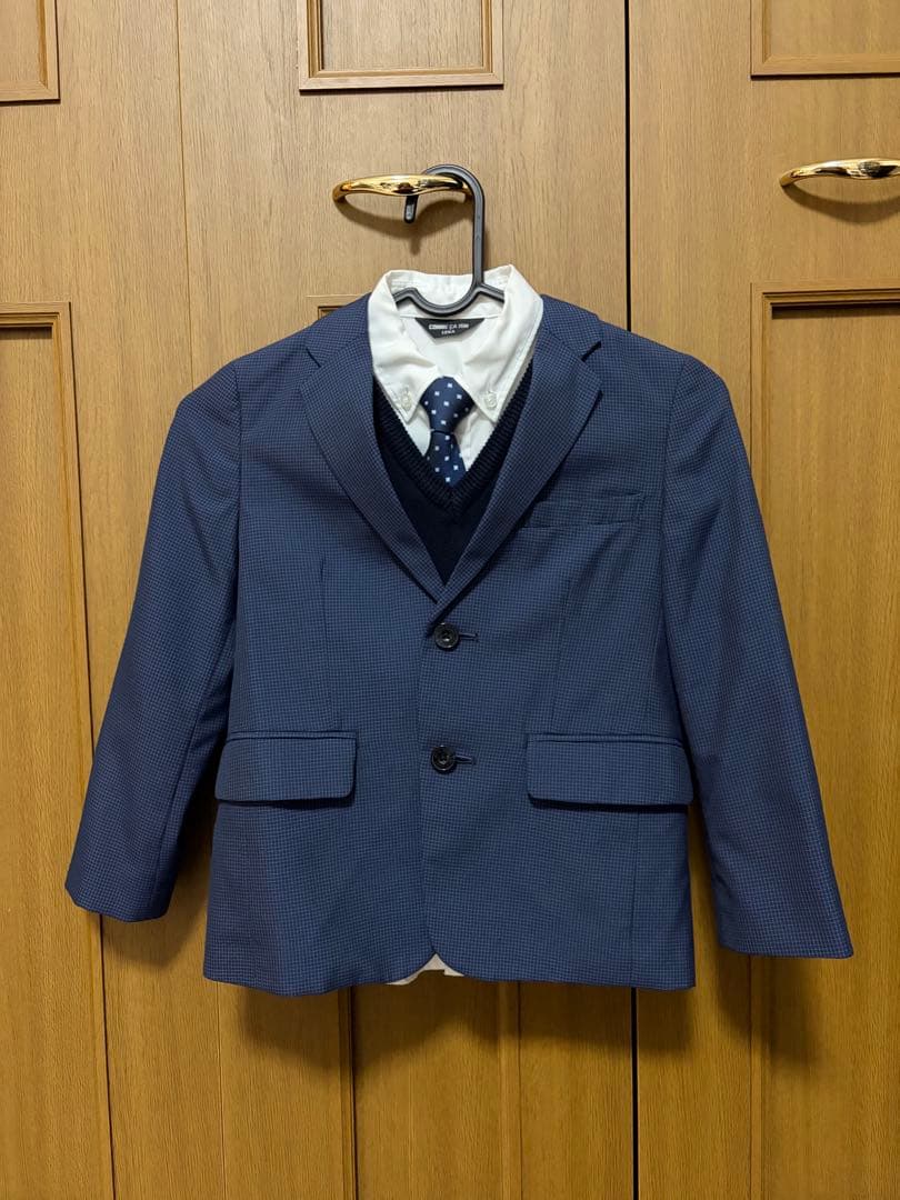 コムサイズム　男の子　スーツ　120cm 卒園式　入園式　長ズボン　5点セット