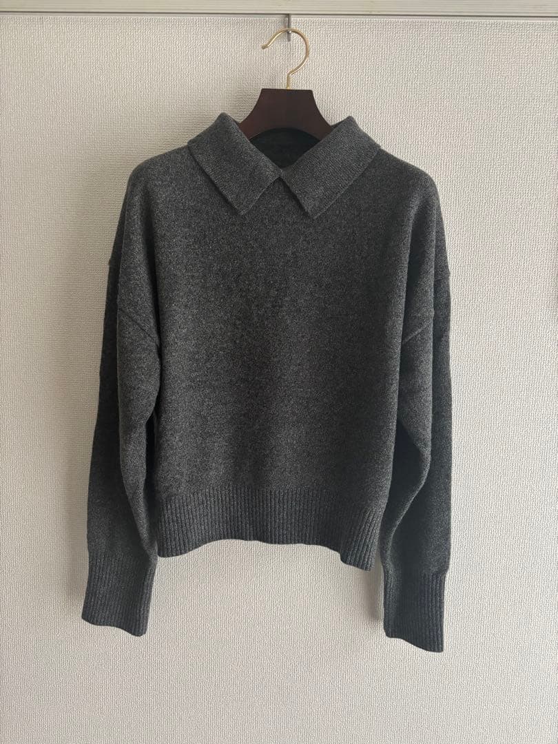 Apartment Three カシミヤブレンドセーター　襟取り外し可