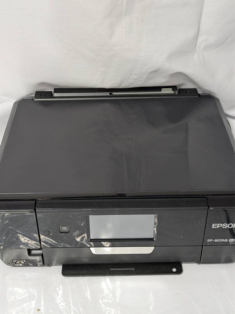 美品　エプソン インクジェットプリンター 複合機 EP-807AB 純正インク