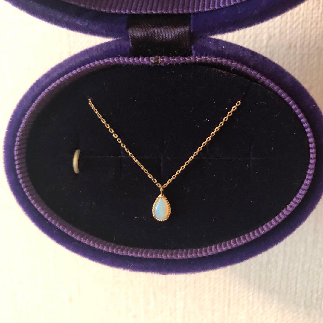 ageteアガット　 K10オパールネックレス