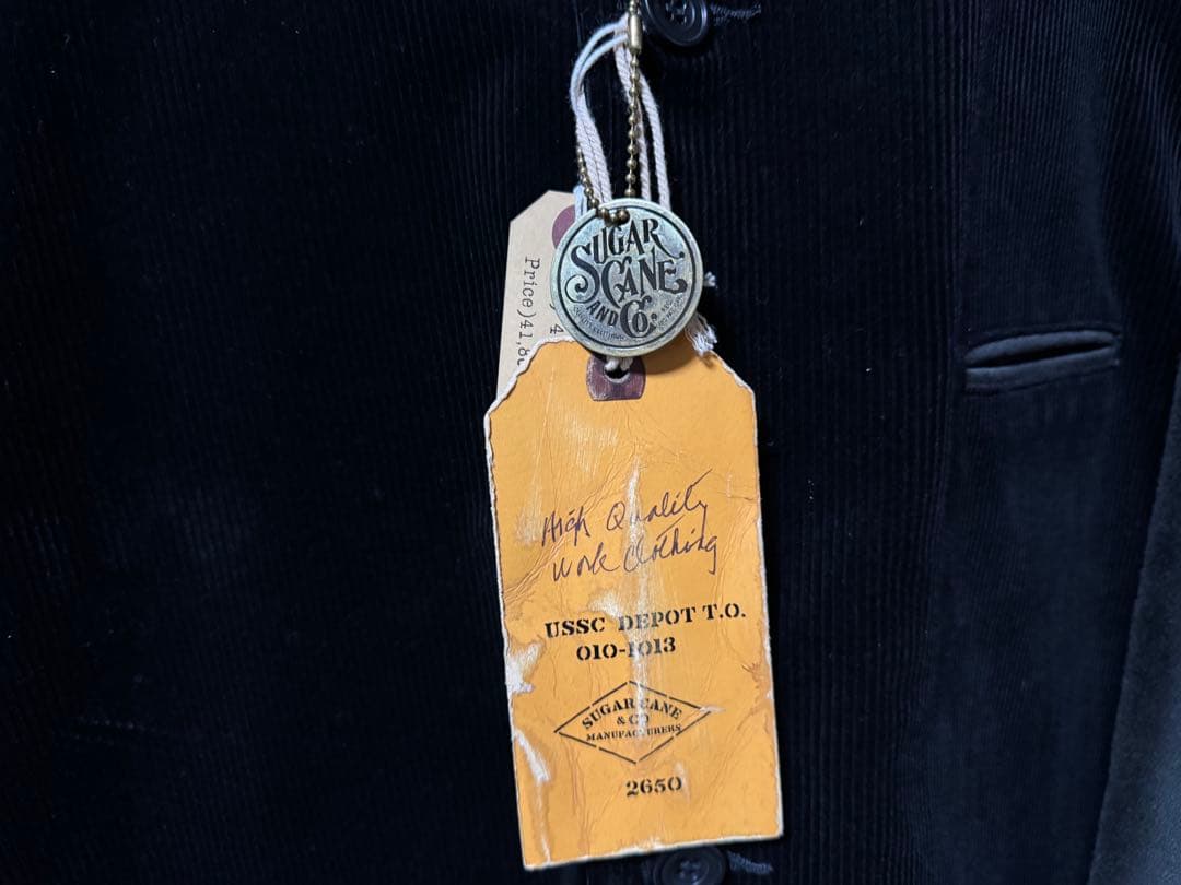 シュガーケーン / コーデュロイ &モールスキン/コンビジャケットsize40