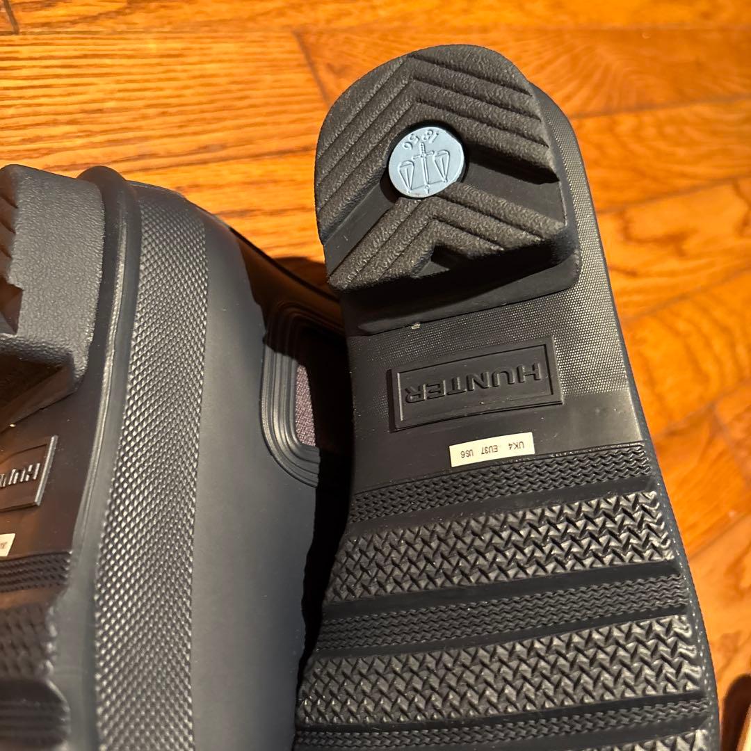 新品未使用HUNTER サイドゴアレインブーツ(ネイビー)