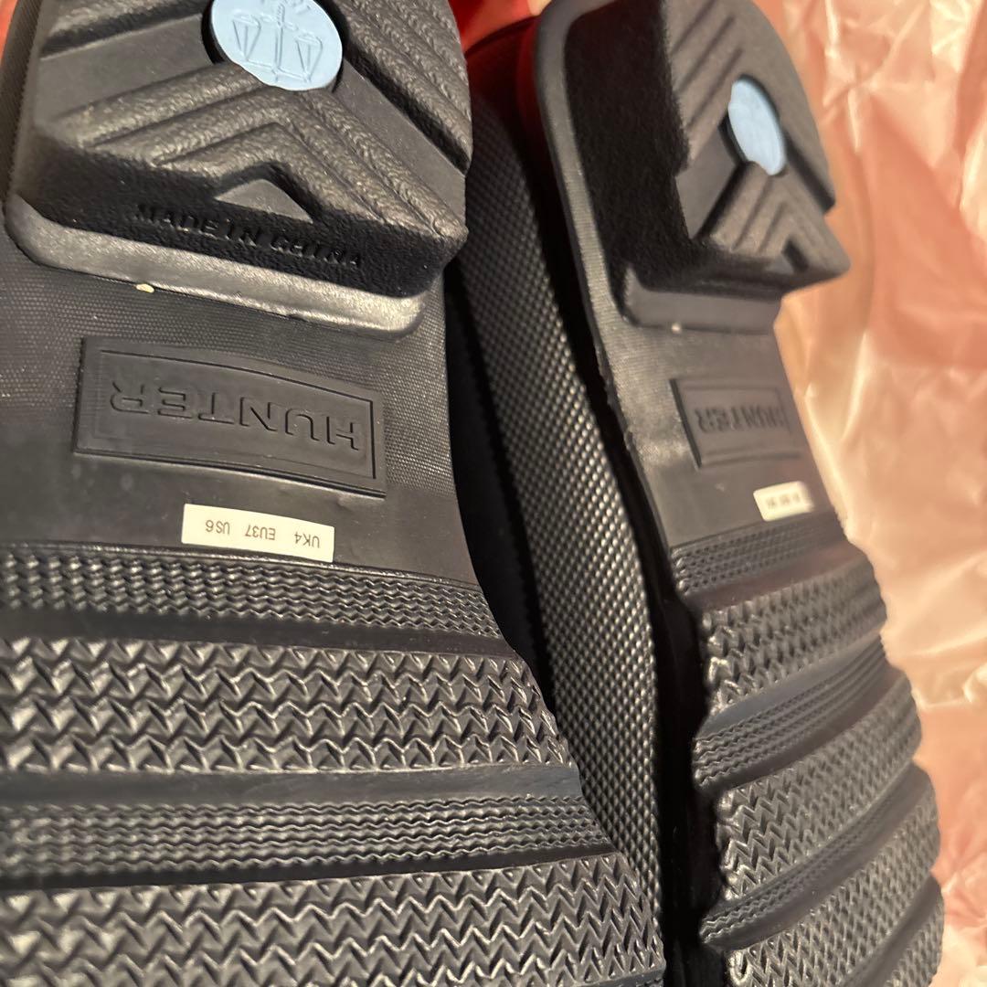 新品未使用HUNTER サイドゴアレインブーツ(ネイビー)