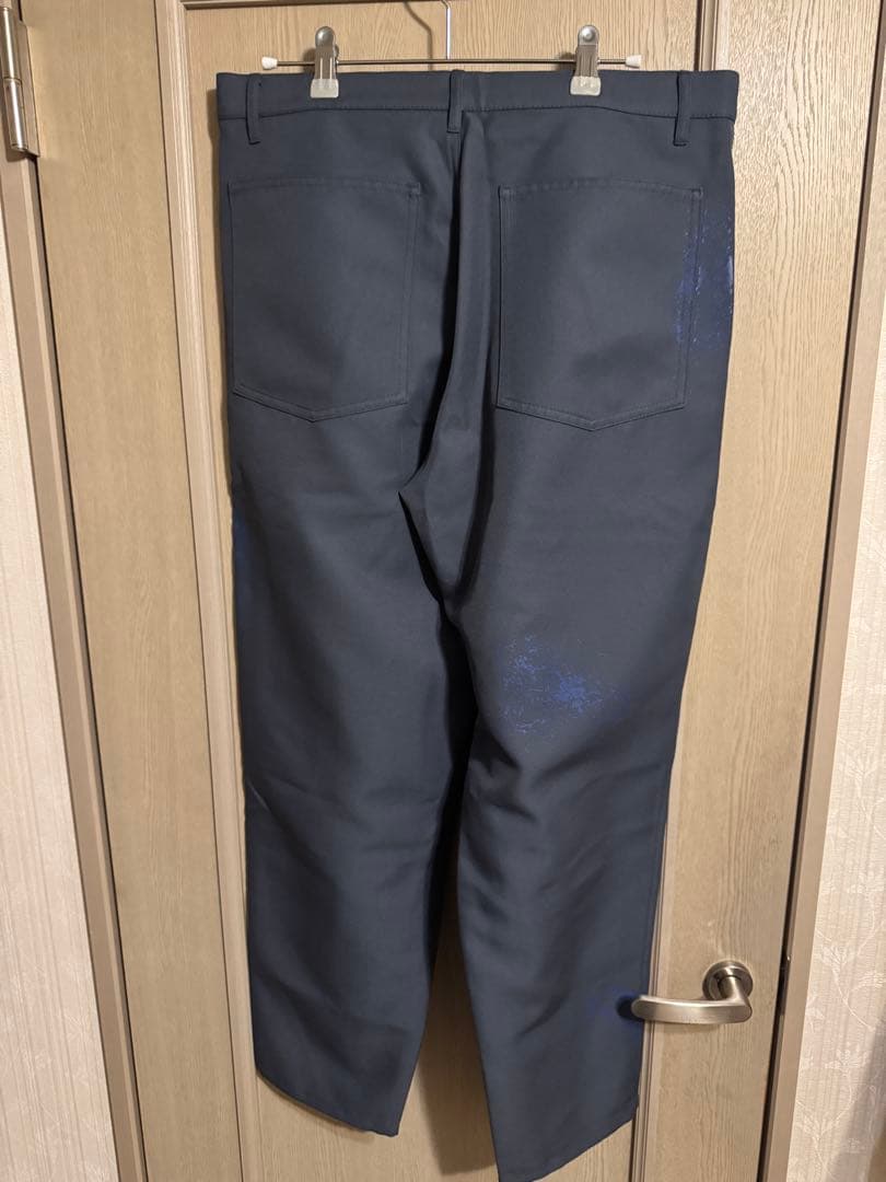 コムデギャルソンシャツ　24ss ペイント加工パンツ　ポリエステル